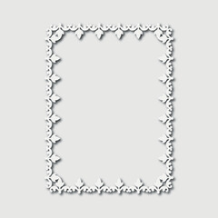 Frame, in the style of an ornament, Vector illustration eps 10, Art.