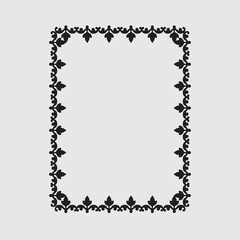 Frame, in the style of an ornament, Vector illustration eps 10, Art.
