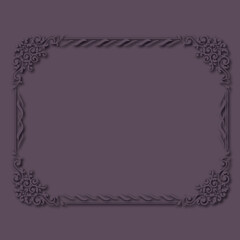 Frame, in the style of an ornament, Vector illustration eps 10, Art.