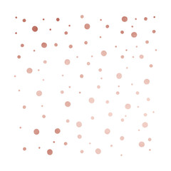 Rose Gold Metallic Dots