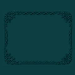 Frame, in the style of an ornament, Vector illustration eps 10, Art.