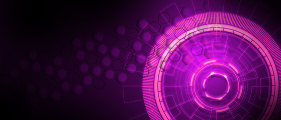 purple abstract background tech sci fi innovation pattern design © aiben edis