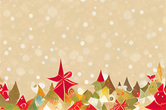 Weihnachtskarte Hintergrund mit Textfreiraum, Illustration