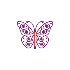 Logo illustration showing a combination of a butterfly with a rolling pin.