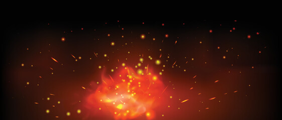  Fire And Sparks Background