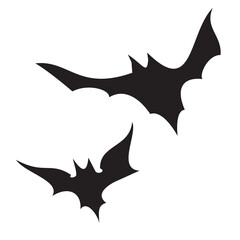 halloween pattern bats vampire,  halloween stickers black bats flying shadows silhuette