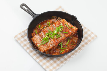 Cooking, food, braised hairtail, food ingredients, Korean food, Korean food, Korean food, hairtail, fish,요리, 음식,조림,갈치조림, 식재료, 한식, 한국음식 ,한국요리,갈치,생선,