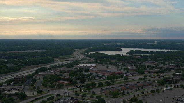 Maple Grove, MN Highway 94 And Rice Lake Drone