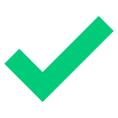 Green check mark icon transparent png © DigiMua Stocker