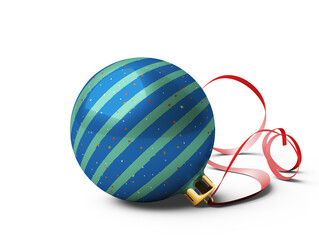 Obraz premium Christmas Ball is On Isolated Background