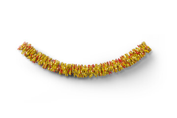 Colorful Fancy Christmas Decoration On Isolated Background