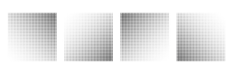 Abstract grunge halftone square shapes background design