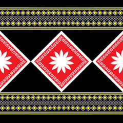 Abstract ethnic geometric pattern background design wallpaper, Indian border. traditional print vector illustration.