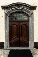 Chapel door made of wood