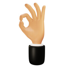 Ok hand gestures. Hand gestures 3D 