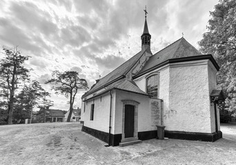 Chapel of Our Lady of Seven Woes (also known as Bareldonk chapel), in Berlare, East Flanders, Belgium