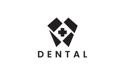 unique dental icon logo.