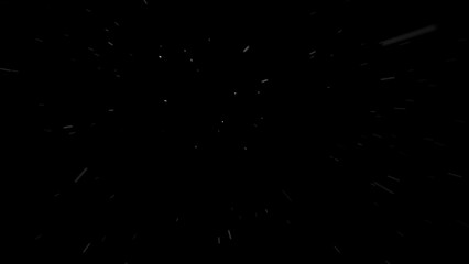 First person view or camera view in a snow storm or blizzard against wind, overlay for effect.