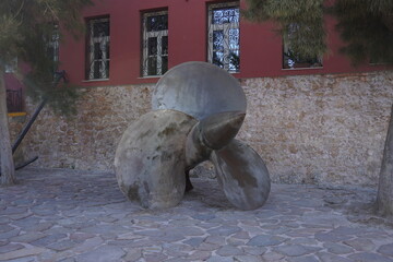śruba statku.