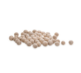 White pepper scattered isolated on transparent background (.PNG)