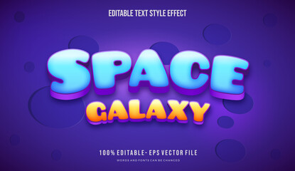 Title space theme text style effect. Editable vector font