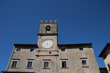 Fototapeta na wymiar Italy, Tuscany, Arezzo: Foreshortening of Cortona.