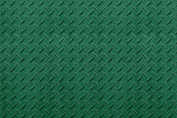 Abstract Green Metal Diamond Plate Background
