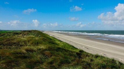 Dünenlandschaft an der Nordsee in den Niederlanden