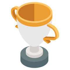      An icon design of award trophy cup 