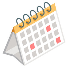 Modern design icon of calendar 