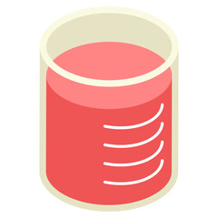      Trendy vector design of chemical beaker 