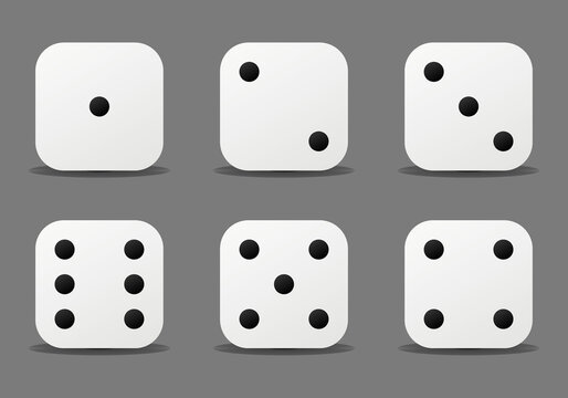 Dice Roll Vector Art PNG, Two Rolling White Dice Icon Flat Style, Style  Icons, White Icons, Dice Icons PNG Image For Free Download