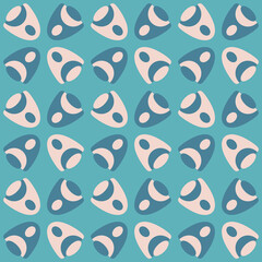 Abstract rounded ornament for decorating any surfaces or things. Seamless pattern.