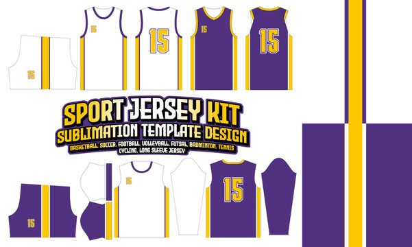 LA Lakers NBA Jersey design Layout 178 pattern textile t-shirt, Soccer, Football, E-sport, Volleyball, basketball, futsal