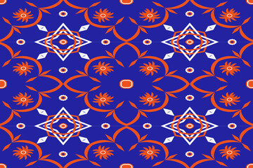 ethnic abstract art tribal seamless pattern Folk Embroidery, ikat Patterns, Aztec Geometric Art Ornament Prints, Carpet Designs, Wallpaper, Clothing, Wraps, Fabrics, Covers, Textiles , background imag