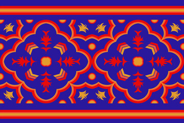 ethnic abstract art tribal seamless pattern Folk Embroidery, ikat Patterns, Aztec Geometric Art Ornament Prints, Carpet Designs, Wallpaper, Clothing, Wraps, Fabrics, Covers, Textiles , background imag