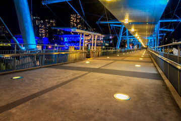 Blue bridge over Brisbane River