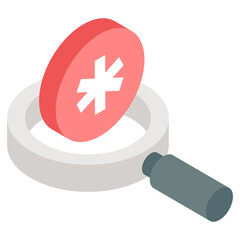 Trendy design icon of medical research 