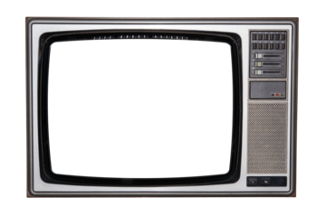 Old TV vintage, tv tube television in wood case tv electric home use equipment.