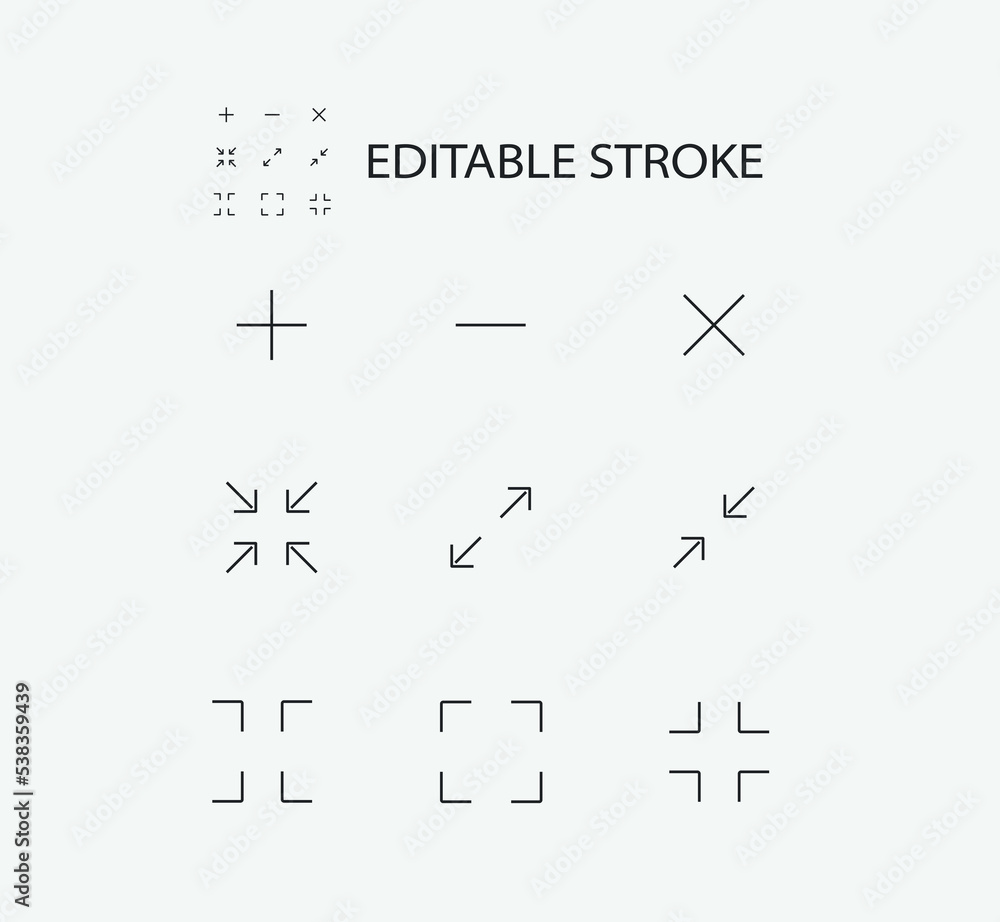 Poster simple set of arrow related vector line icons. contains such icons as yes and frame and more. editab