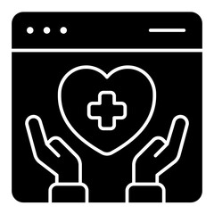 Obraz premium medical solid icon