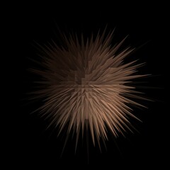 Naklejka premium Sunburst wavy geometric background design. 