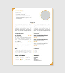 Creative CV Resume Design