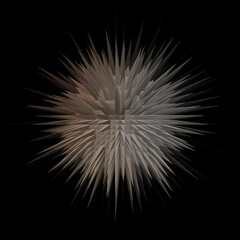 Fototapeta premium Sunburst wavy geometric background design. 