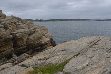 Fototapeta na wymiar Rocky landscape near Marstrand, Sweden