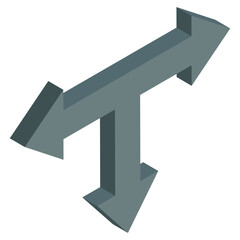 A premium download vector of triple direction downward arrows