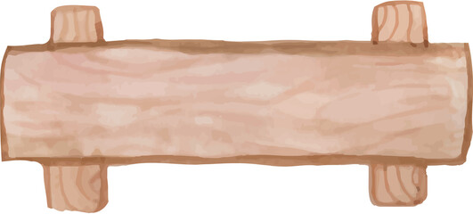 Wooden Sign Watercolor