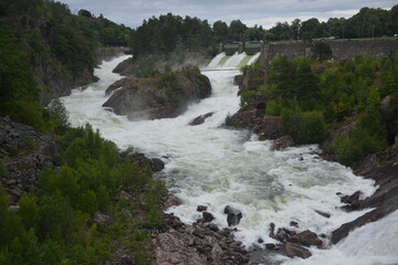 Waterfall in trolhattan (Sweden)