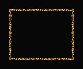 abstract artistic creative golden border