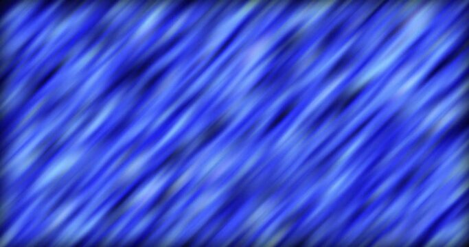 Abstract background with moving flying diagonal stripes, lines and digital blue noise particles. Screensaver beautiful video animation in high resolution 4k